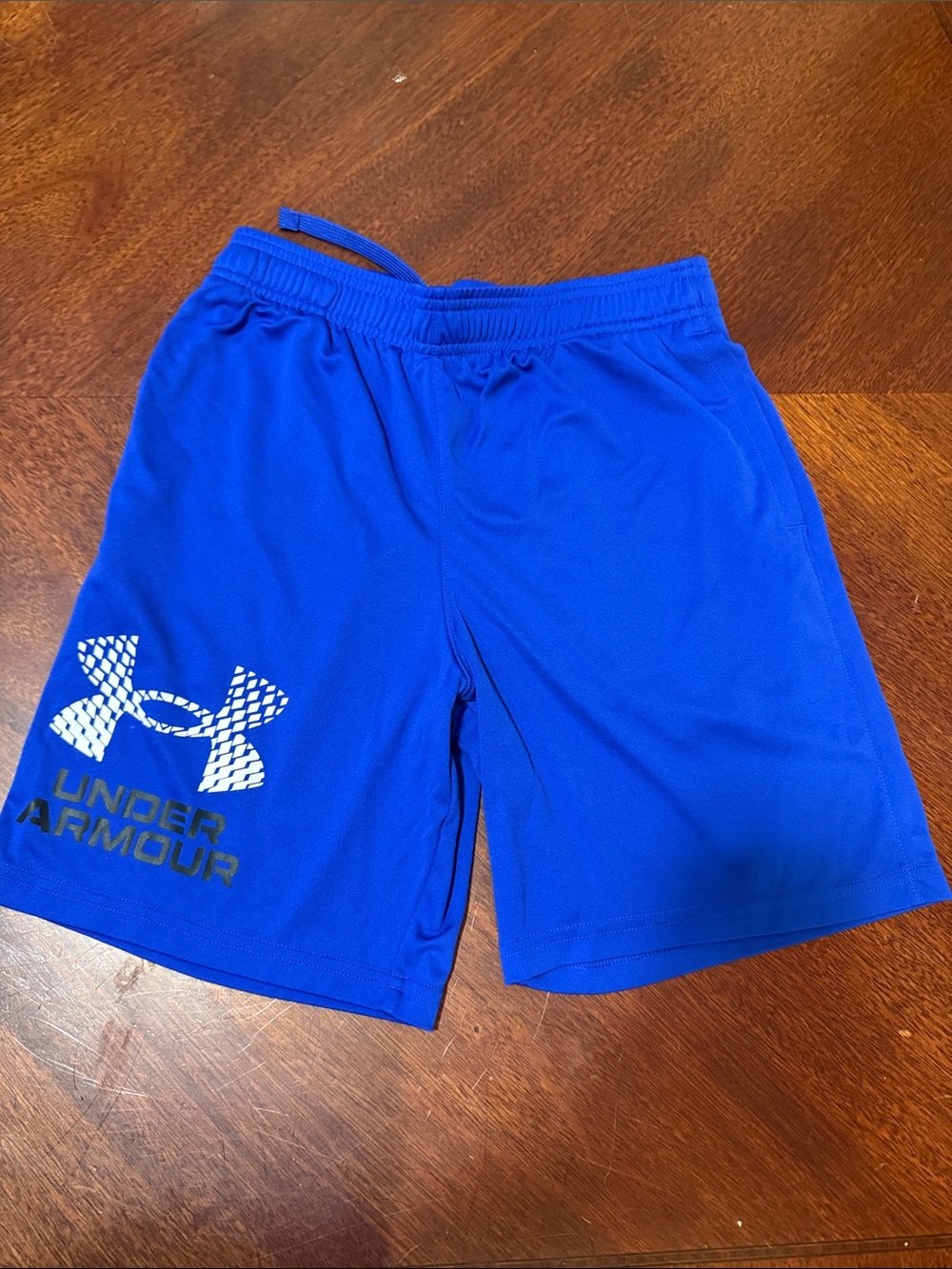 Under Armour Royal Blue Boys' Athletic Shorts with Logo